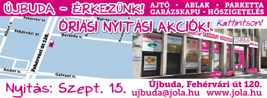 Újbuda Nyitási Akciók
